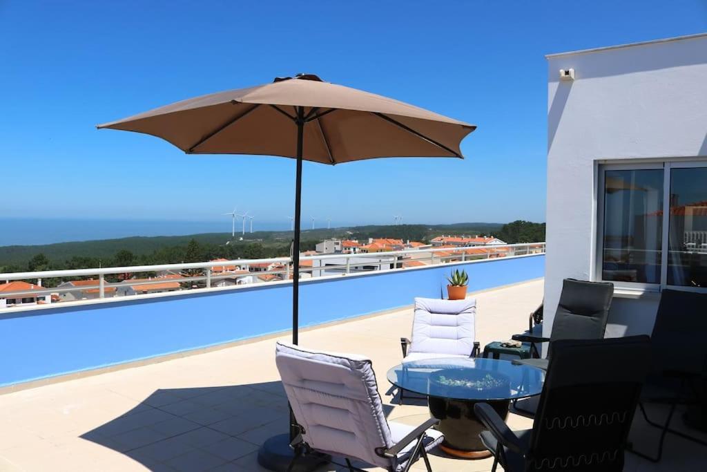 Sitio Penthouse - Big Terrace With Sea View & Bbq Villa Nazaré Esterno foto
