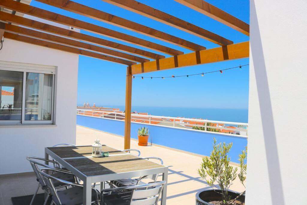 Sitio Penthouse - Big Terrace With Sea View & Bbq Villa Nazaré Esterno foto