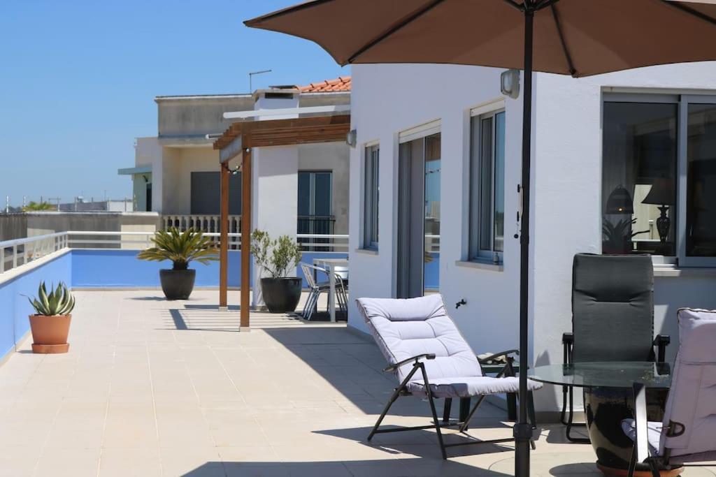 Sitio Penthouse - Big Terrace With Sea View & Bbq Villa Nazaré Esterno foto