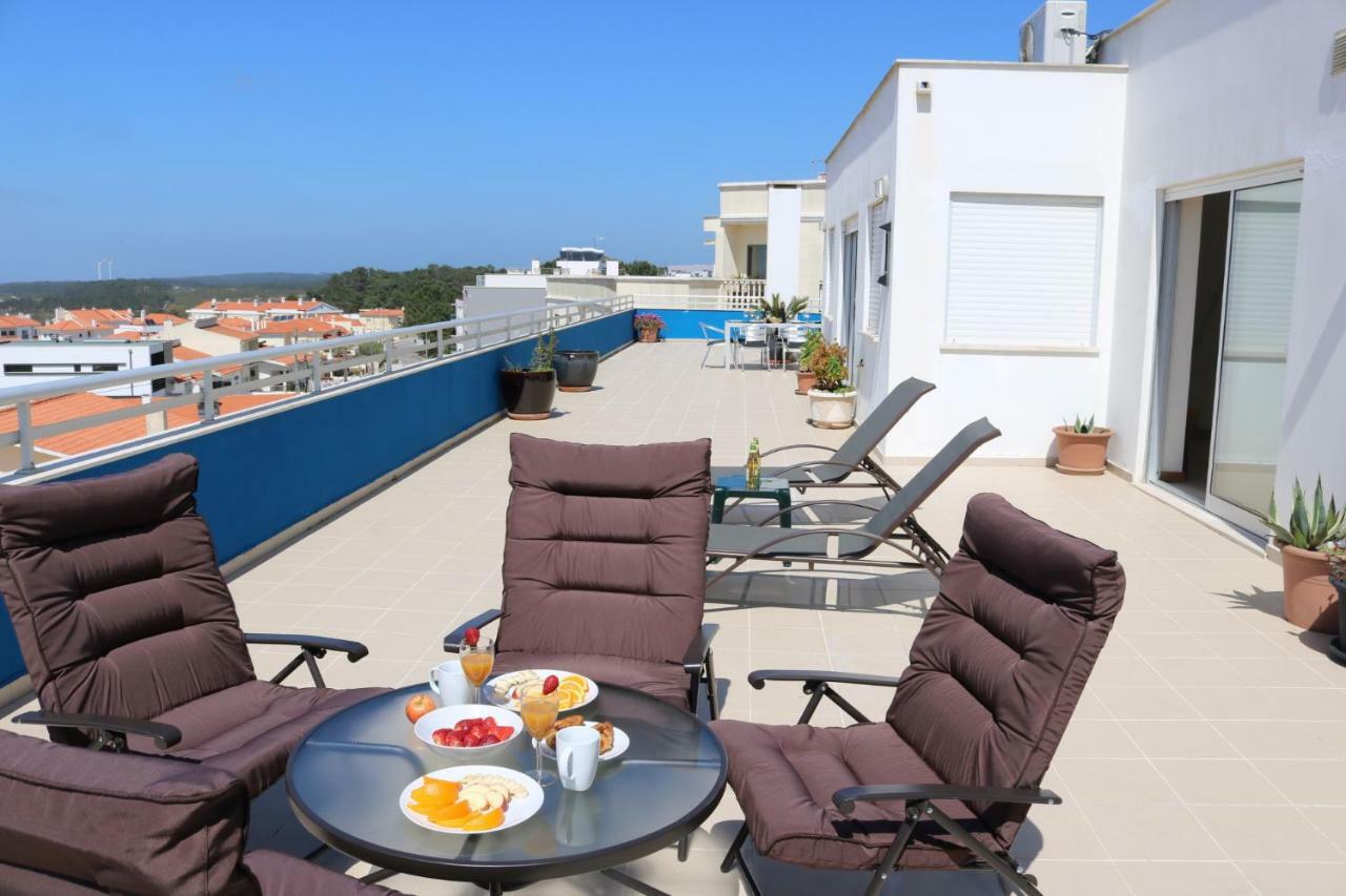 Sitio Penthouse - Big Terrace With Sea View & Bbq Villa Nazaré Esterno foto